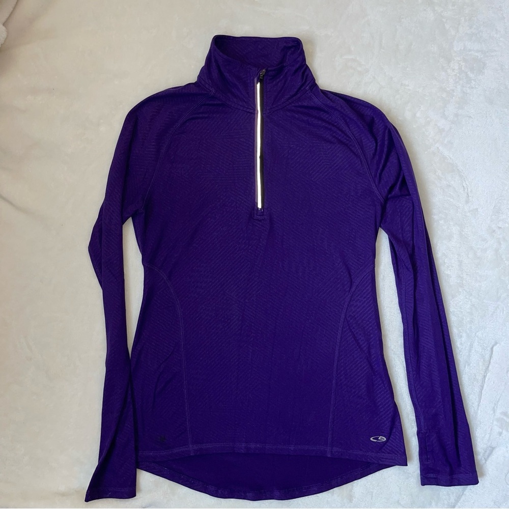 Champion Duo Dry 1/2 Zip 1/4 Pullover Workout Top Shirt Athletic Target Fitted
